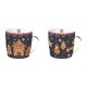 Set 2 cani din portelan, 350 ml, Gingerbread - SIMONA'S COOKSHOP